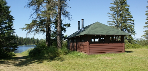 Whirlpool Lake Camp cabin