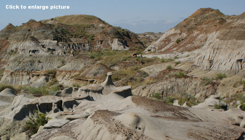 Badlands in Dinosaur Provincial Park