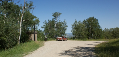 Riding Mountain Lookout road pullout