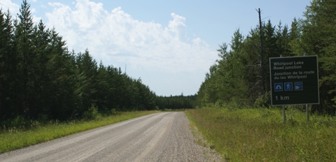 Whirlpool Lake Camp access road