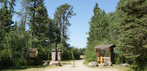 Whirlpool Lake Camp entrance