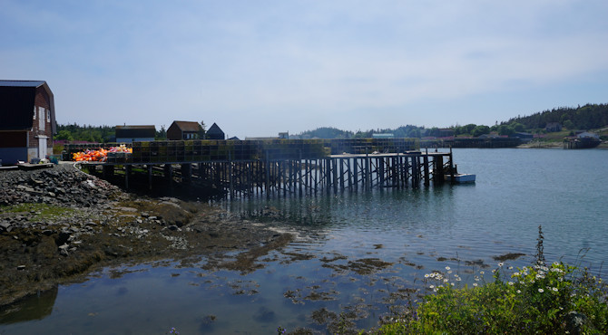 low tide on White Head Island