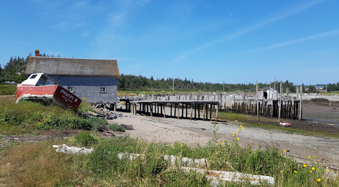 Low tide on White Head Island