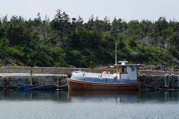 Digby Neck, boat in harbour