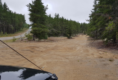 Tower Road sand and gravel side by side 