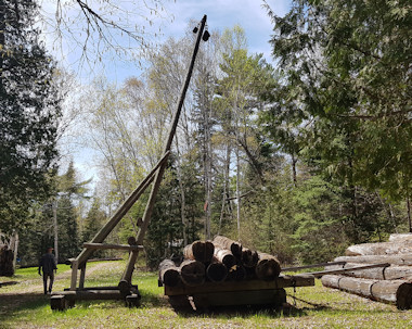 Marten River Historical Logging Camp equipment