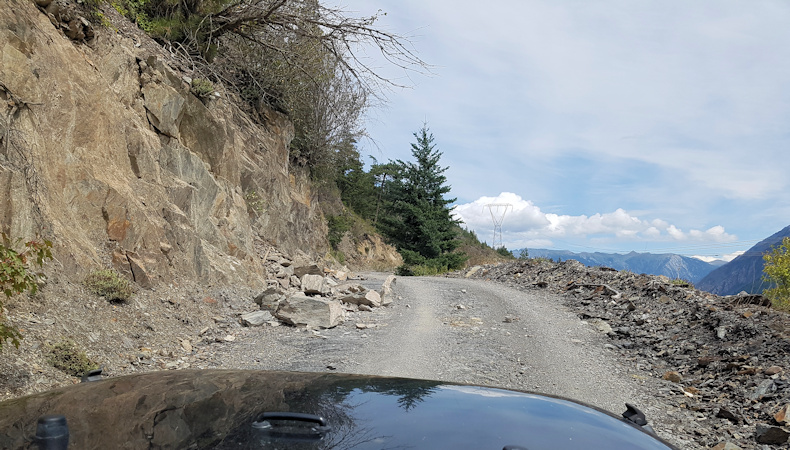 Highline Road up above Anderson Lake 