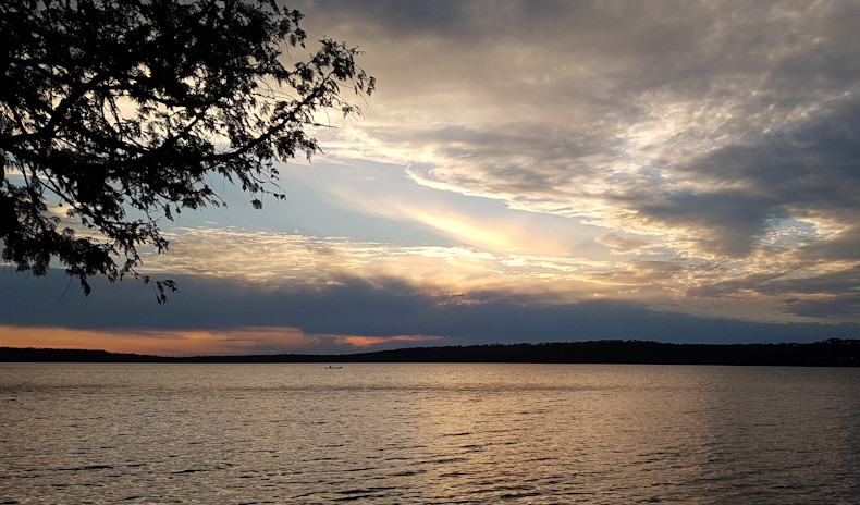 Nagagamisis Lake at Dusk
