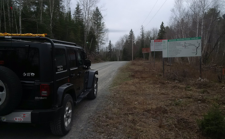 Red Squirrel Road start at hwy 11 