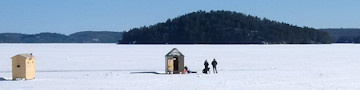 Ice Fishing on Lake Simcoe 