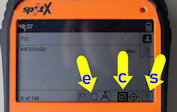SPOT X Funktionen auf Bildschirm 