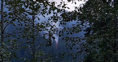 Forest Fire ignited by Lightning 