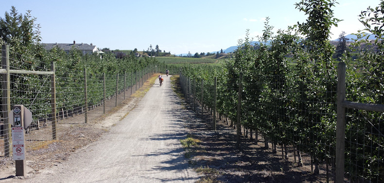 Penticton bicycle trail 