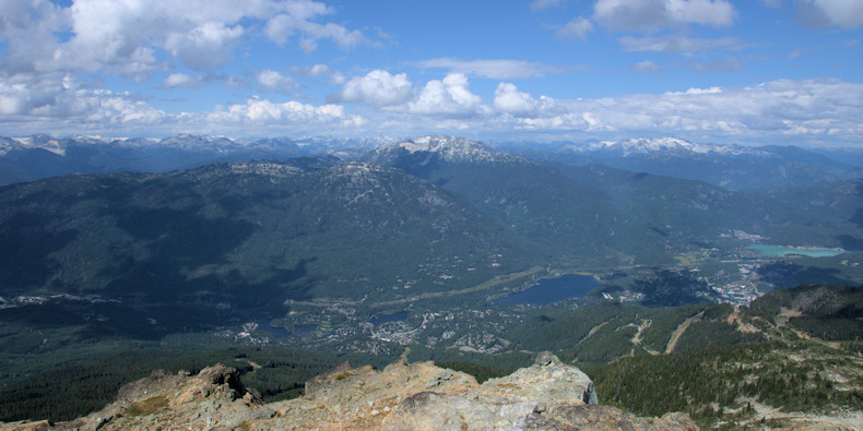 Whistler from the top of the mountain