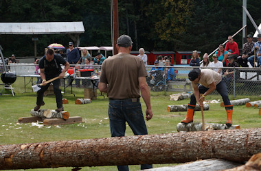 Bella Coola Fall Fair split wook