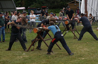 Bella Coola Fall Fair Log Saw