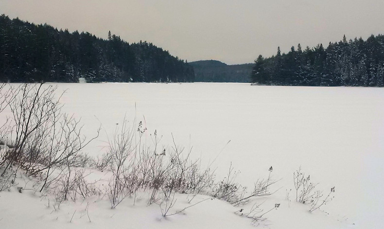 Cache Lake in winter