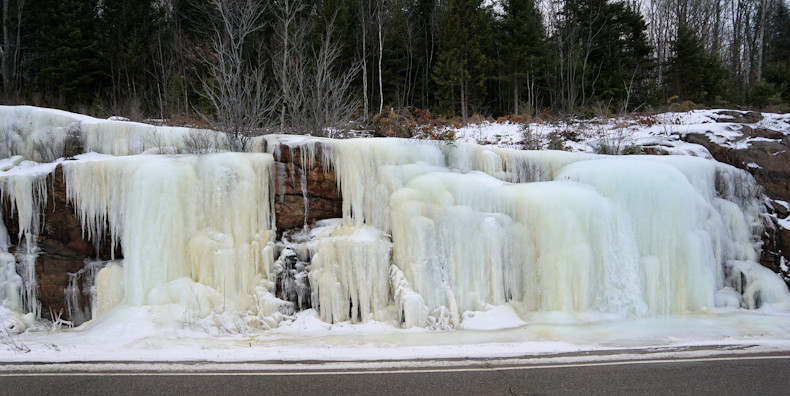 Algonquin Park ice formation along hwy 60