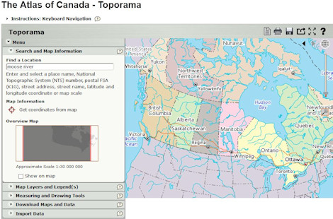 Atlas of Canada - Toporama 