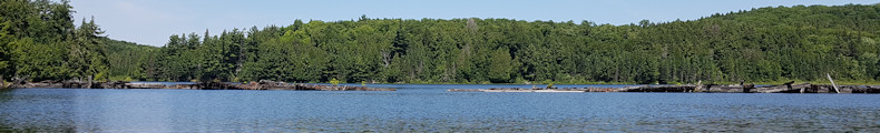 Cache Lake train bridge in 2017