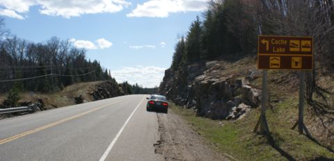 Cache Lake from highway 60