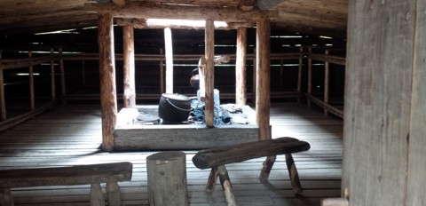 Fire Place inside the sleeping quarters