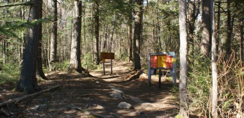 Hemlock Bluff trail entrance