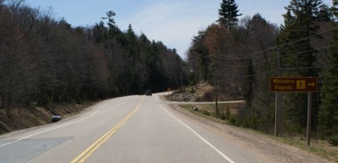 Whiskey Rapids Trail access from hwy 60