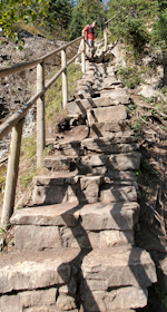 Stairs to Alberta Grassi Lakes