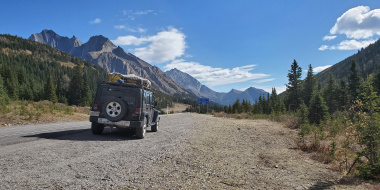 mountains in the Kananaskis 