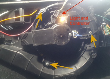 Blower Motor mounting points 