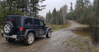 Forest Service Road in northern Ontario 