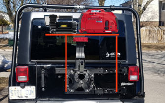 Tail gate carrier design 