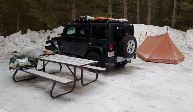 Winter Camping at Mew Lake 