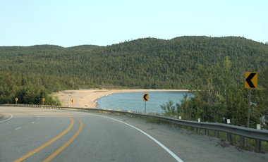 Old Woman Bay from hwy 17 