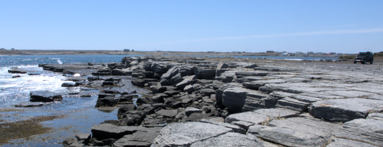 Limestone formation outside Wild Bight