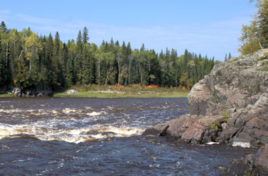 Missinaibi River Rock Island Rapids