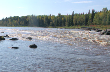 Missinaibi River Rock Island Rapids