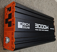 Rich Solar 3000 Watt 12 volt Industrial Pure Sine Wave Inverter 